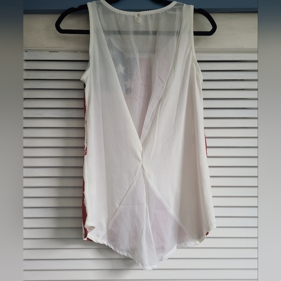 American flag tank top with sheer back | Size small - Picture 2 of 3